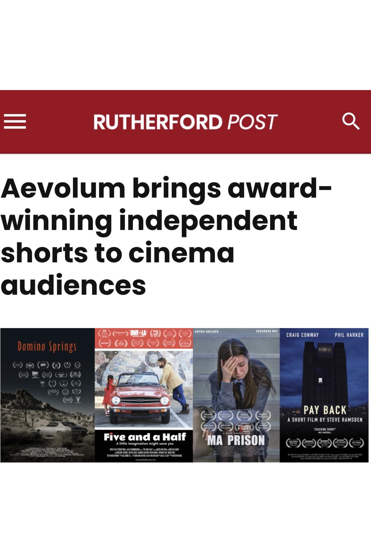 Cornered Picks Up Press Coverage Ahead Of Leatherhead Screening — Aevolum Press (2 of 2)